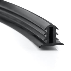 Rubber sealing strip for car doors, edge protection soundproofing strip for central console, suitable for cars, ships, RVs, trucks, and household applications (black)