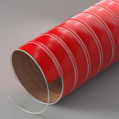 SILICONE AIR DUCTING 2 PLY BLACK GREY