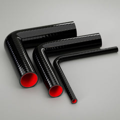 90 DEGREE ELBOW FLUORO SILICONE FUEL & OIL HOSE