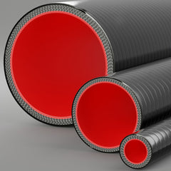BLACK FLUORO SILICONE FUEL & OIL HOSE 1 METRE STRAIGHT