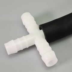 X PIECE 4 WAY BARBED PLASTIC HOSE CONNECTOR
